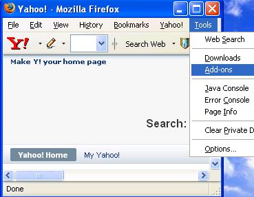 How To Remove Yahoo Search Bar From Mozilla