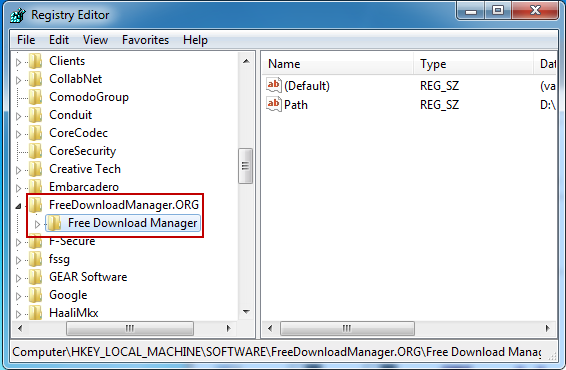 Uninstall_Free_Download_Manager_registries