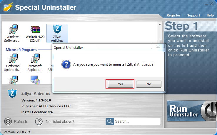 uninstall_Zillya!_Antivirus_with_Special_Uninstaller2
