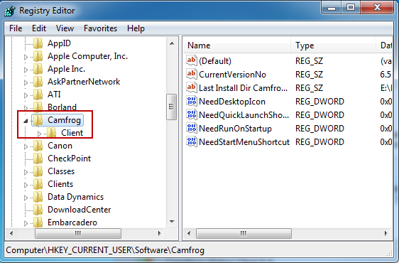 uninstall_Camfrog_registry