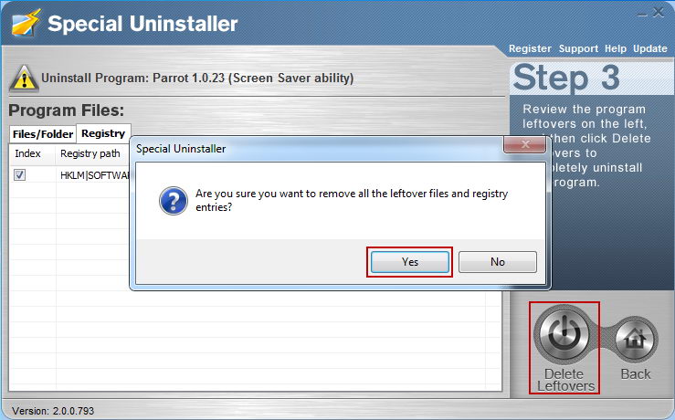 uninstall_Digital_Talking_Parrot_with_Special_Uninstaller3