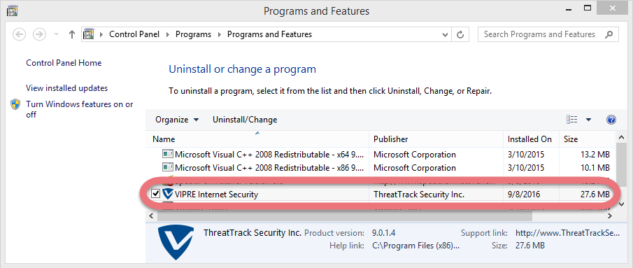uninstall-vipre-internet-security