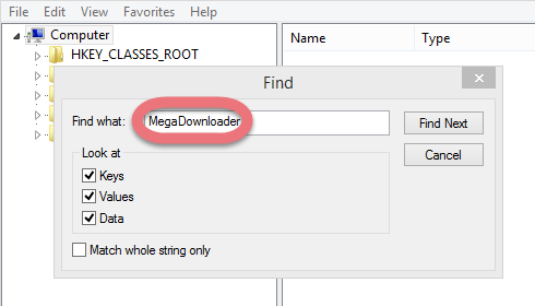 search-for-megadownloader-leftovers