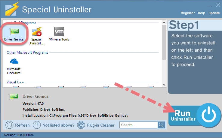 Remove Driver Genius using Special Uninstaller. 