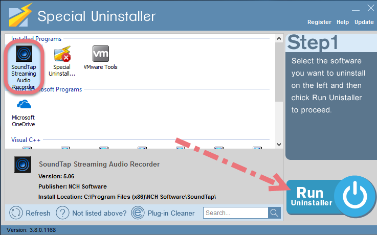 Remove SoundTap using Special Uninstaller. 