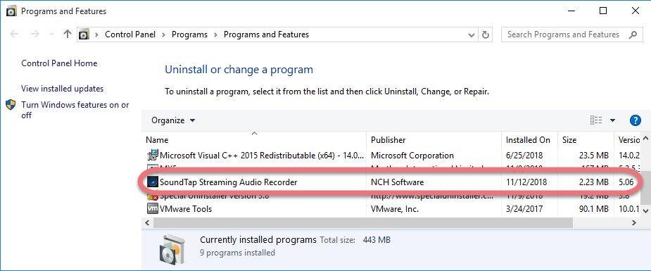 Remove SoundTap in Windows. 