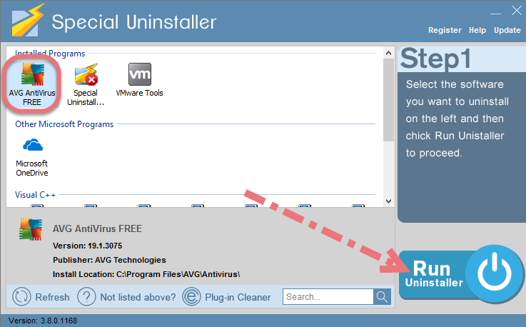 Remove Avg Antivirus Free 2019 using Special Uninstaller. 
