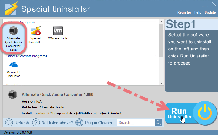 Remove Alternate Quick Audio Converter using Special Uninstaller.