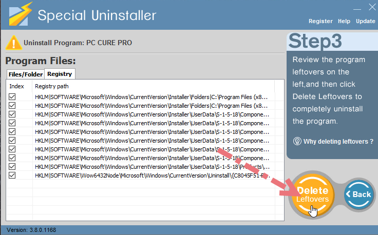 remove-pc-cure-pro-using-su-3