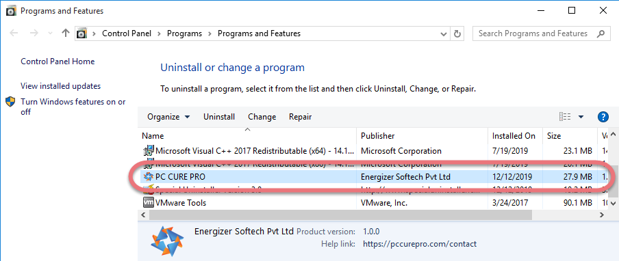 remove-pc-cure-pro
